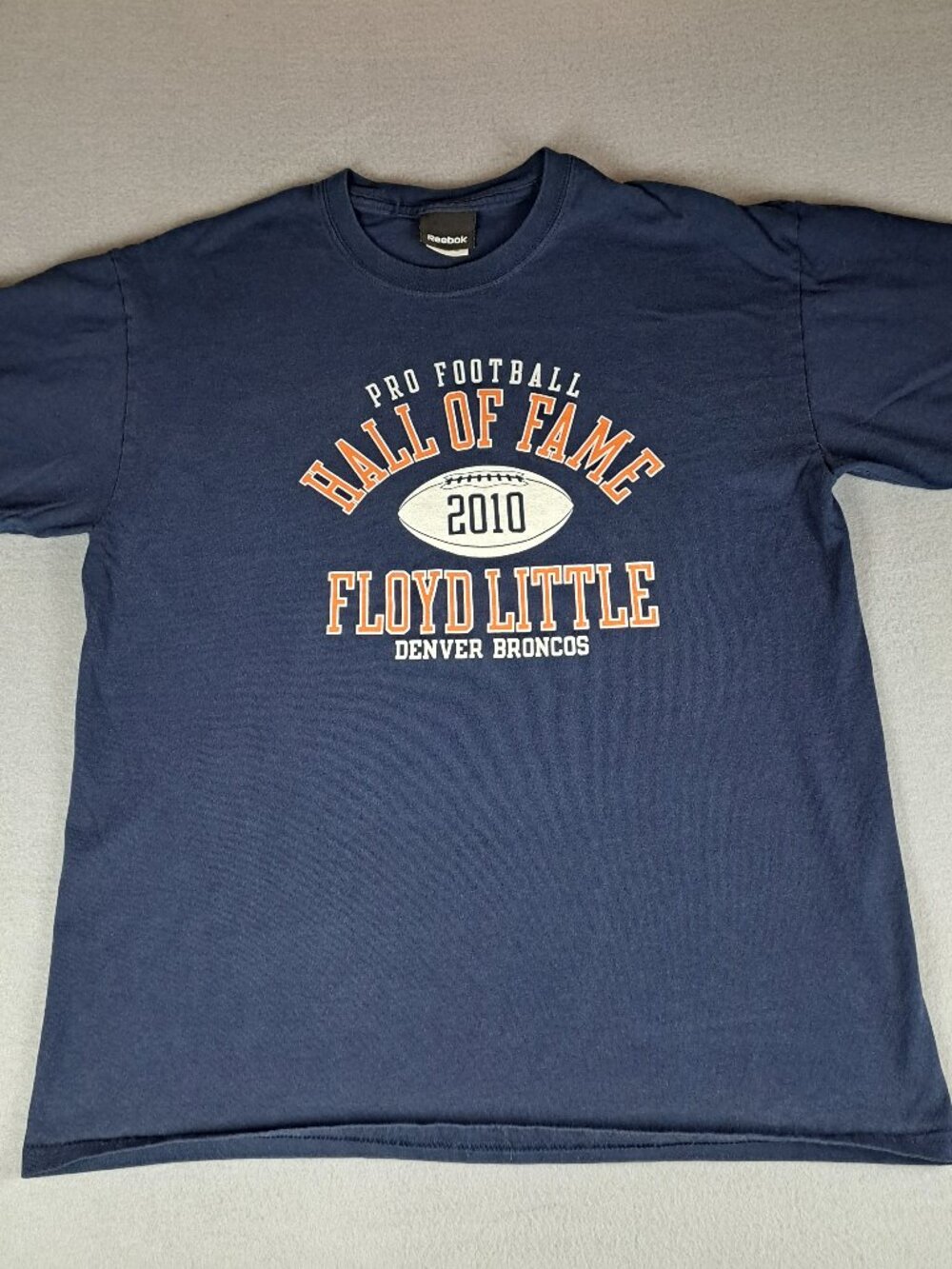 Pro Football Hall of Fame 2010 Floyd Little Denver Broncos T-shirt Size Medium